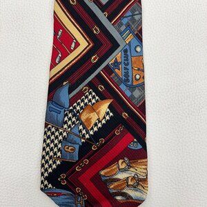 Geoffrey Beene Men Silk Golf Club Neck Tie